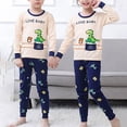thumbnail image 7 of Girls Pajamas Kids Pjs Set Soft Cozy Long Sleeve Top and Pants Stretchy Girls' Sleepwear,holiday 6-12 Months 12-24 Months 2t 3t 4t 5t 6t 7t 8t 9t Children(Beige,13-14 Years), 7 of 7