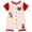 White / red, mickey mouse, variant on Mickey Mouse Goofy Donald Duck Baseball Jersey Athletic Romper Newborn to Toddler