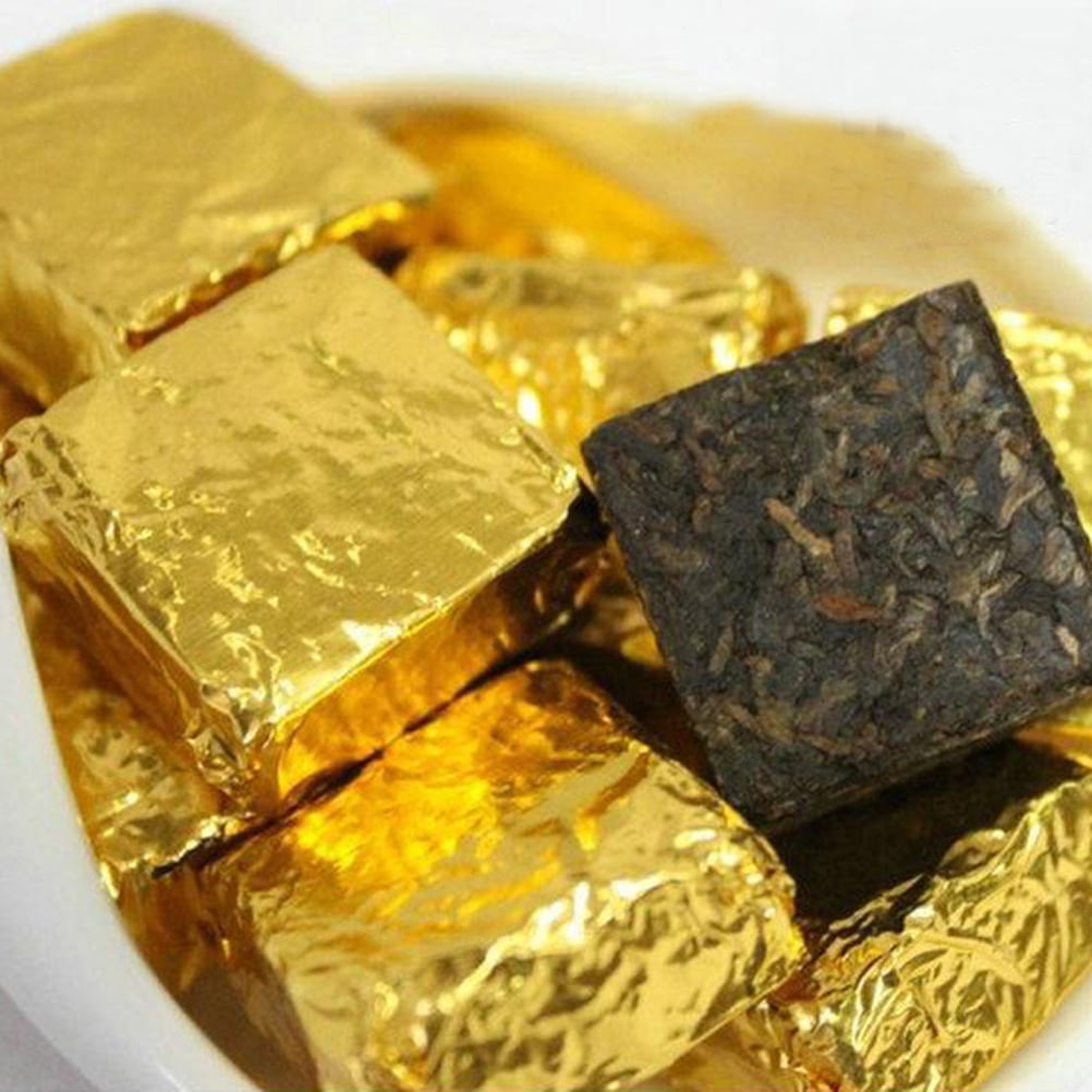 Bake world Bake world 300pcs Aluminium Foil Paper Gold Foil Paper Wrapping  Glossy Paper Gift Package for Packaging Chocolate (Golden) Aluminium  Foil(Pack of 300, 0.13 m) Aluminium Foil Price in India 