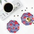 thumbnail image 5 of Kll Octagon Drink Coasters Set Of 4,Pu Leather Absorbent Coasters Set Decorative Coffee Cup Coasters Housewarming Gift For Home Decor-Sea Stars, 5 of 9
