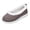 Brown, variant on Women Slip On Soft Fabric Round Toe Ballet Flats, Lightweight Woven Textile, Thin Cushioned Footbed, Flexible Anti Slip Flat Outsole, Minimalist Versatile Silhouette for Daily Commute,Brown 10