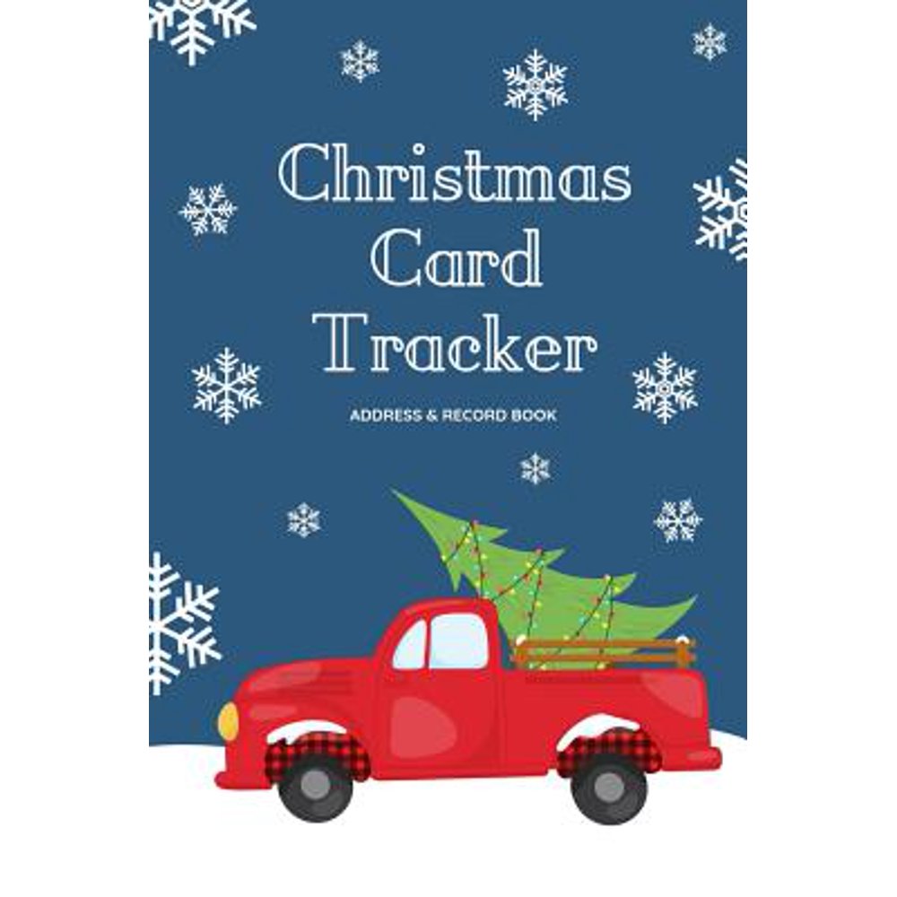 Christmas Card Tracker Address Record Book for Sending and Receiving Holiday Cards AZ Tabs
