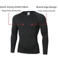 thumbnail image 3 of Ropa de fitness para hombre, baloncesto, entrenamiento básico, élite, manga larga, entrenamiento para correr, alta elasticidad, secado rápido, color sólido, manga larga, 3 of 5