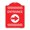 Red & White, variant on SignMission 18 x 24 in. Designer Series Sign - Flex Post Entrance with Right Arrow Decal Only for Flex Paddle, Red & White