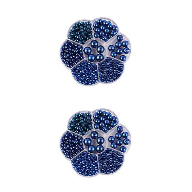 Baohd 1/2/3/5 1150pack/lot Bead Accessories Easy To Thread Wide Application Not Easy To Fade blue 2PCS