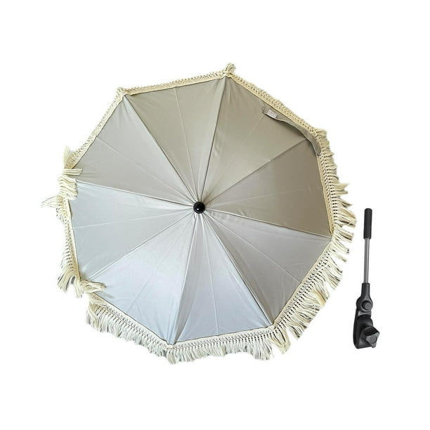 Sombrilla para cochecito, toldo con Clip, plegable, ligero, con abrazadera, protección solar contra la lluvia para viajes, actividades al aire libre