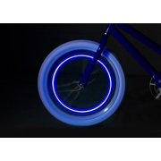 Spin Brightz LED Bicycle Spoke Tube Lights, Weather-Resistant, for 1 Wheel, Blue