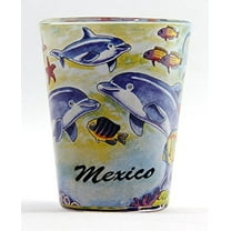 Mexico Dolphins Shot Glass