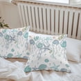thumbnail image 6 of Turquoise Coastal Throw Pillow Covers 26x26 Inch Set of 2, Summer Beach Coral Shell Starfish Ocean Waterproof Outdoor Pillow Covers, Decorative Cushion Pillowcases for Couch, Sofa, Bed, Garden, Patio, 6 of 9