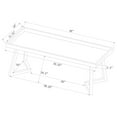 thumbnail image 7 of Beaufort Upholstered Tufted Bench Dark Grey, 7 of 7