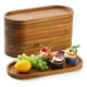 thumbnail image 4 of Vajilla Plato de postre redondo de madera macina Bandeja de madera de estilo japonés Plato de aperitivo, 4 of 7