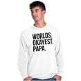 thumbnail image 5 of Worlds Okayest Grandpa Dad Father Day Men's Long Sleeve Tee T Shirt Brisco Brands M, 5 of 5