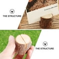 thumbnail image 6 of WEAVILUX Log Stump Memo Stand for Decoration Beige Synthetic Material Unique Design Wedding Party Use 6 Pieces, 6 of 8