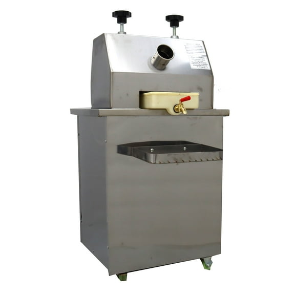 Electric 3 Rollers Vertical Sugarcane Juicer Machine Stainless Steel Sugar Cane Press Juice Extractor 110V