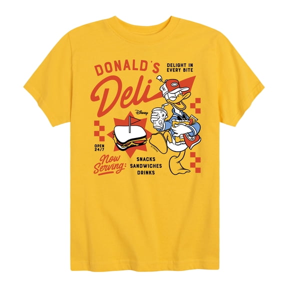 Disney - Donald's Deli - Youth Boys Short Sleeve Graphic T-Shirt