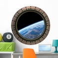 thumbnail image 1 of Space Station Porthole Wall Mural by Wallmonkeys Peel and Stick Graphic (36 in W x 36 in H) WM208415, 1 of 4