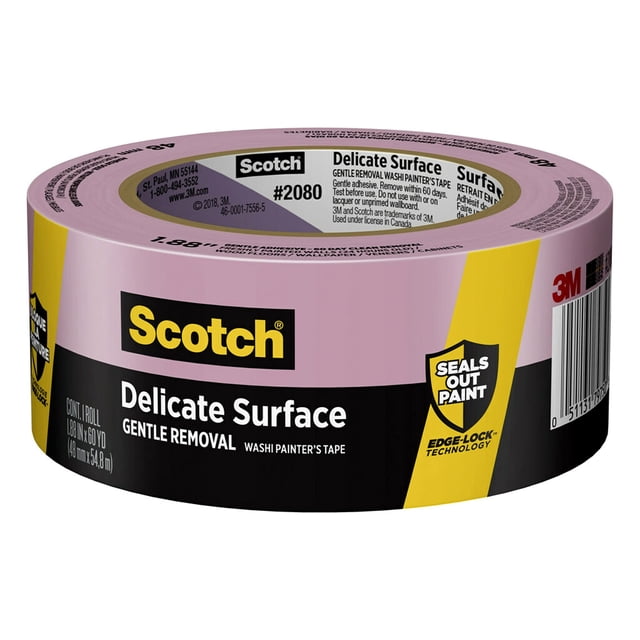 Cinta de pintor para superficies delicadas, 48 mm x 55 m