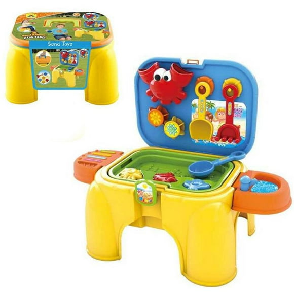 Kids Sand Table Beach Sand and Water Table for Kids Sandbox Activity Table Sensory Table Beach Toys