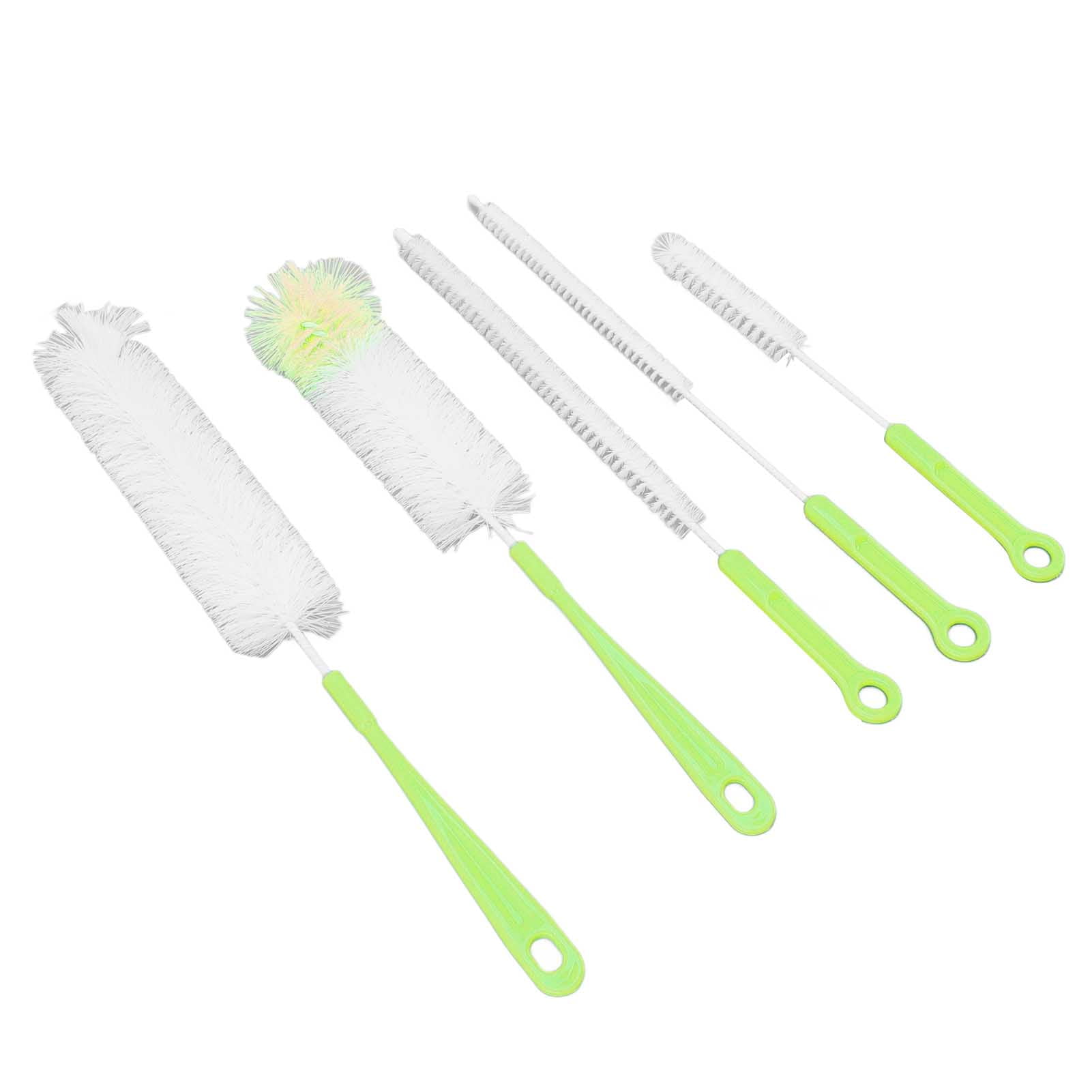 Narrow Neck Bottle Cleaner, Food Grade Odorless Long Handle Bendable 5 Types Bottle Brush Set