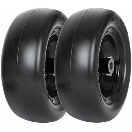 2 Pack 15x6.00-6 Lawn Mower Tire and Wheel Assembly 3 centered Hub 3/4 Bushing 15x6-6 Front Tires Compatible with Craftsman Riding Mowers Lawn Tractors