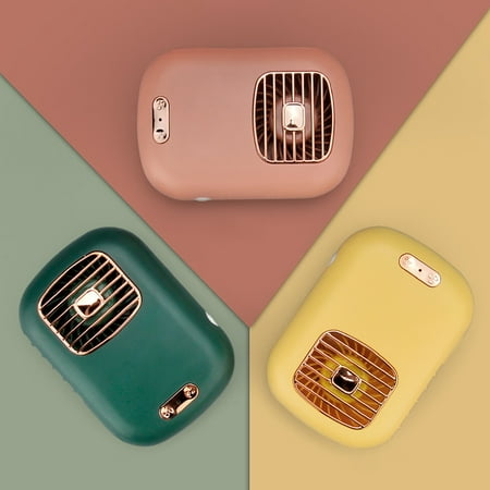 

Citystores Handheld Fan Camera Shape Low Noise USB Charging 3 Levels Adjustable Hanging Neck Fan for Travel
