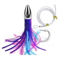 thumbnail image 2 of MYG 5.9inch Trolling Skirt Lure for Tuna Mahi Marlin Rigged Hook Offshore Big Game, 2 of 9
