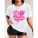 thumbnail image 1 of Camiseta Para Mujer De Verano Cuello RedondoChic Pink Rugby Windmill Print Women's Casual Tee - Crew Neck, Short Sleeve, Breathable Polyester T-Shirt for Spring/SummerFather's Day, Mother's Day, New, 1 of 7