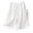 White, variant on Viikei Womens Pants Shorts Under $5 Women's Summer Cotton Linen Elastic Waist Solid Thin Quarter Shorts