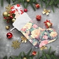 thumbnail image 6 of Coolnut 17.7 Inch Christmas Stockings, 1 PCS Garden Flowers Presonalized Large Stocking Sock for Family Holiday Xmas Party Decorations, 6 of 7