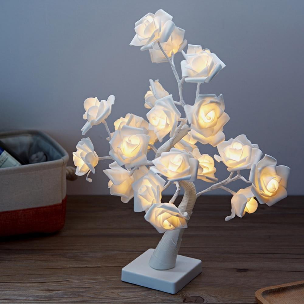 Table Lamp Rose Flower Night Light Bedside CHRISTMAS Creative Home Decor Desk Table Lamp Rose Flower Night Light Bedside CHRISTMAS Creative Home Decor Desk