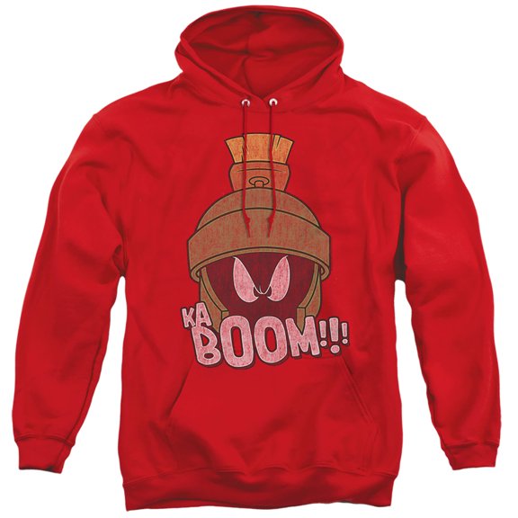 Looney Tunes Kaboom Adult Pullover Hoodie Sweatshirt Red