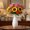 White, variant on Zellè Ceramic Round Bellied Bottle Vase with Shoulder Bump Design