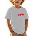 thumbnail image 1 of T-shirt Garçon Fierté Nationale du Canada Drapeau Canadien Col Rond Manche Courte Blouse Filles Fête du Canada 1st July Mode Fête Nationale Canadienne Imprimé Drapeau Manche Courte Haut, 1 of 5