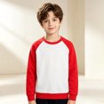 thumbnail image 2 of Mnyotv Cotton Raglan Long Sleeved T Shirt for Boys Girls Casual Basic Crewneck Sweatshirts Size 1-2Years, 2 of 5