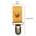 thumbnail image 3 of Clips de bolsillo para sombreros, clips de retención para gorras, clips para bolsos de viaje, clips para sombreros, soporte de cuero PU para sombreros, accesorios de viaje al aire libre, 3 of 13