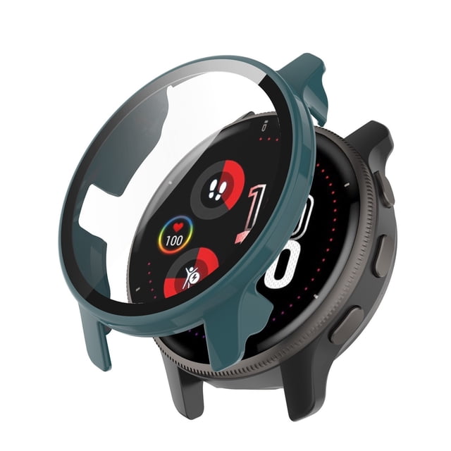 Integrated PC & Tempered Glass Case for Smartwatch Bands Durable Seamless Fit Easy Installation Universal Compatibility