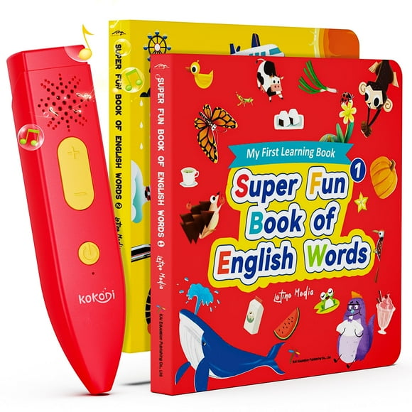 KOKODI Talking Pen Books Sets, Interactive Audio Sound Books Kids Learning Electronic Toys for Boys Girls, Autism Sensory Games, Early