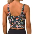thumbnail image 3 of Lsque Autumn Forest Printed Women'S Sports Bra, Compression, Moisture Wicking, High-Impact Sports Bra For Women,Supportive sports bra-Large, 3 of 9