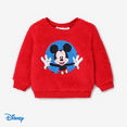 thumbnail image 1 of Disney Mickey Mouse Girls Boys Fleece Sweatshirts Embroidered Graphic Crewneck Sweatshirt Sizes 2-6, 1 of 5