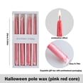 thumbnail image 3 of 4 Blood Halloween Bleeding Taper Candles Gothic Dripping Candles Set of Wax Long Pillar Candle Sticks for Spooky Dinner Party Table Centerpiece Decor，B, 3 of 7
