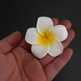 thumbnail image 4 of 300Pcs White Foam Hawaiian Frangipani Artificial Plumeria Flower Petals Cap Hair Hat Wreath DIY Wedding Decoration 5cm, 4 of 5
