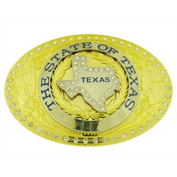 State of Texas Jumbo Rhinestones Bling Heavy Lonestar Bullhorn Belt Buckle Rodeo Cowboy Texans Costume