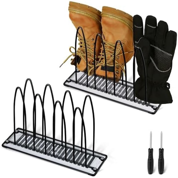 Enhon Metal Shoe Drying Rack, Boot, and Glove Dryer Rack for Shoes Inside Drying (Vent Cover Not Included)