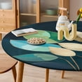 thumbnail image 6 of TEMU Leafy Jungle Vibes Round Table Cover Kitchen Printed Waterproof Tablecloth Elastic Edged Tablecloth Fits Party Wedding Indoor Outdoor Tables, 6 of 8