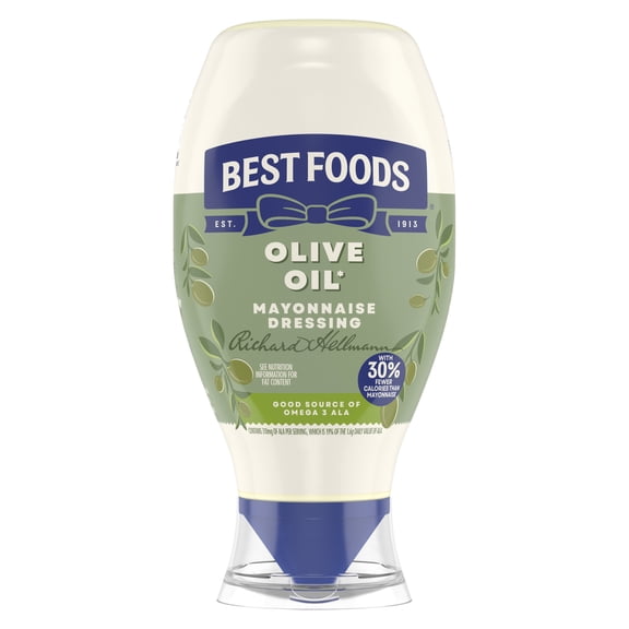 Best Foods Rich in Omega 3 ALA Olive Oil Mayonnaise, 20 fl oz Bottle