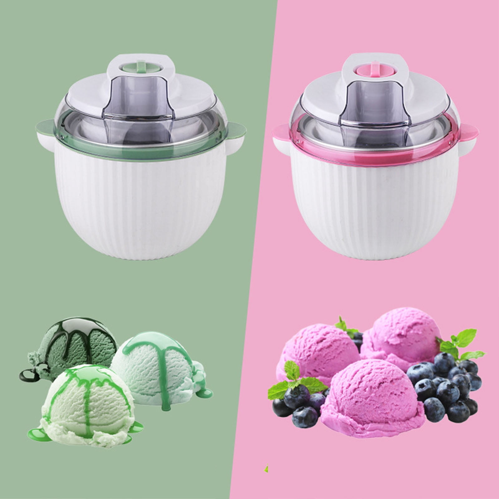 TTJ 4 Year Old Gifts Gifts for Boys 8-10 Mini Automatic Ice Cream Maker Small Countertop Frozen Dessert Machine Quick Serve Treat Maker for Home Kitchen Party Snack Dessert Use