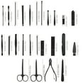 thumbnail image 5 of 36 pcs New Professional Manicure Set Pedicure Grooming Kit Includes Scissors, Nail Files, and Travel Case Perfect for Gift, 5 of 10