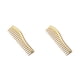 thumbnail image 1 of Guardurnaity Peine profesional para peluquería, gancho húmedo, cepillos para el pelo rizado, alisador, peine de anchos, herramienta de estilismo Oro 2piezas Guardurnaity CBP351577, 1 of 6