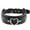 Heart RIng 41cm, variant on Gothic Punk Black PU Leather Spiked Rivet O-Ring Collar Stud Choker Necklace-Bat Wing 44cm