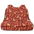 thumbnail image 2 of Xoenoiee Deer Snowman Candy Snowflake Pattern Car Seat Cover for Back Seat, Waterproof Rear Bench Towel Seat Covers Christmas Decoration Non-Slip Rear Seat Protector Car Interior Accessories for Dogs, 2 of 7